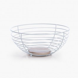 Καλάθι Φρούτων Side 28,5x28,5x13 White Nef-Nef Homeware WHITE