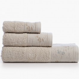Πετσέτες Sylia (Σετ 3τμχ) Beige Nef-Nef Homeware BEIGE