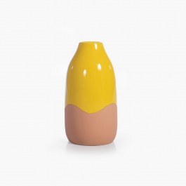 Βάζο Κεραμικό Menza 11x21,5 Yellow Nef-Nef Homeware YELLOW