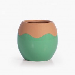 Βάζο Κεραμικό Domain 14x13 Green Nef-Nef Homeware GREEN