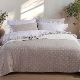 Bedspread Surreal Beige Nef-Nef Homeware BEIGE