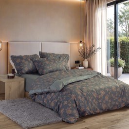 Παπλωματοθήκη Foxy (Σετ 3τμχ) Grey-Blue Nef-Nef Homeware GREY-BLUE