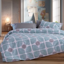 Bed Sheets Casual Coreo (Set 3pcs) Aqua Nef-Nef Homeware AQUA