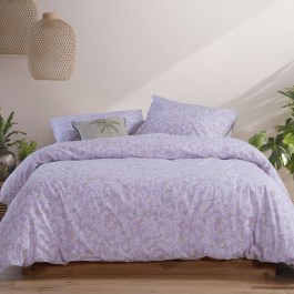 Bed Sheets Cylia Fitted (Set 3pcs) Lilac Nef-Nef Homeware LILAC