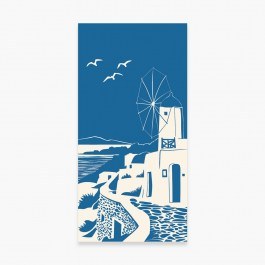 Beach Towel My Island Blue Nef-Nef Homeware BLUE
