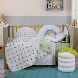 Κουβέρτα Βρεφική Baby Dots Green Nef-Nef Homeware GREEN