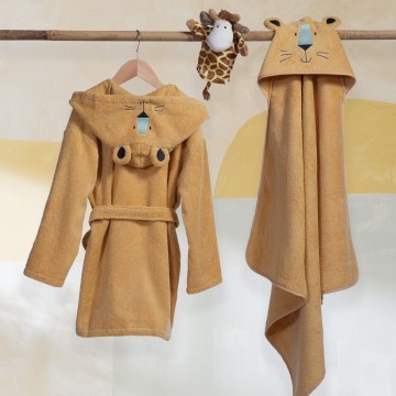 Μπουρνούζι Βρεφικό Wild Company Yellow Nef-Nef Homeware
