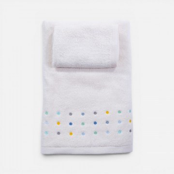 Πετσέτες Βρεφικές Dots (Σετ 2τμχ) Ecru-Blue Nef-Nef Homeware