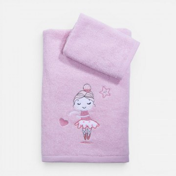 Πετσέτες Βρεφικές Ballerine World (Σετ 2τμχ) Light Lila Nef-Nef Homeware