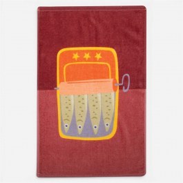 Ποτηρόπανο Sardines Bordo Nef-Nef Homeware BORDO