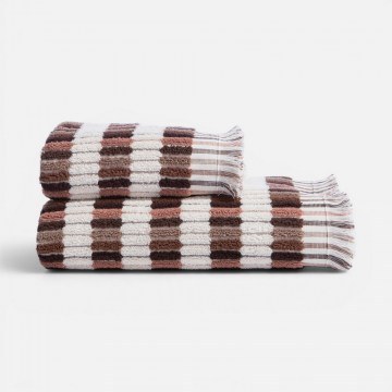 Πετσέτα Trivial Ecru-Terra Nef-Nef Homeware