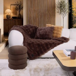 Κουβέρτα Καναπέ Reality Coffee Nef-Nef Homeware COFFEE