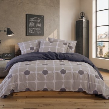 Παπλωματοθήκη Casual Coreo (Σετ 2τμχ) Taupe Nef-Nef Homeware