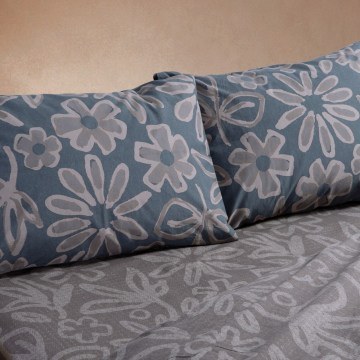 Παπλωματοθήκη Harmony (Σετ 2τμχ) Grey Nef-Nef Homeware
