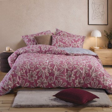 Παπλωματοθήκη Harmony (Σετ 2τμχ) Bordo Nef-Nef Homeware