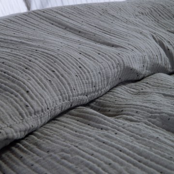 Παπλωματοθήκη Dots (Σετ 2τμχ) Light Grey Nef-Nef Homeware