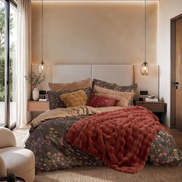 Σεντόνια Audrey Με Λάστιχο (Σετ 4τμχ) Brown Nef-Nef Homeware
