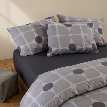 Σεντόνια Casual Coreo Με Λάστιχο (Σετ 3τμχ) Taupe Nef-Nef Homeware