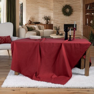 Τραπεζομάντηλο Χριστουγεννιάτικο Blizzard Bordo Nef-Nef Homeware