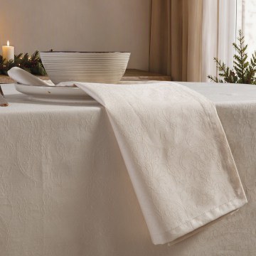Τραπεζομάντηλο Χριστουγεννιάτικο Blizzard Ecru Nef-Nef Homeware