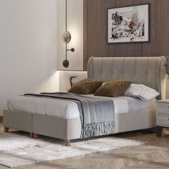 Bed Νο85 160x200x120cm Ecru