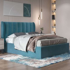 Bed Νο82 150x200x120cm Blue