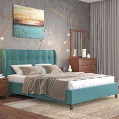 Bed Nο88 150x200x120cm Blue