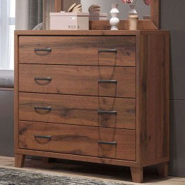 Chest Of Drawers Νο5 93,5x44,5x82cm Walnut WALNUT