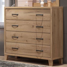 Chest Of Drawers Νο5 93,5x44,5x82cm Honey HONEY
