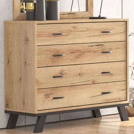 Chest Of Drawers Νο6 93,5x44,5x88cm Honey HONEY