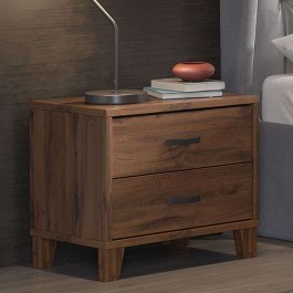 Bedside Table Νο5 54x44,5x48cm Walnut WALNUT