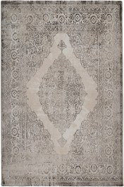 Χαλί Gossip 6185A White Vison Ecru-Grey Βιοκαρπέτ ECRU-GREY