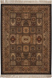 Χαλί Isfahan 3517D Black-Black Βιοκαρπέτ BLACK