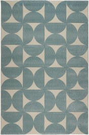 Χαλί City 64209 230 Blue-Ecru Βιοκαρπέτ BLUE-ECRU