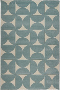 Χαλί City 64209 230 Blue-Ecru Βιοκαρπέτ