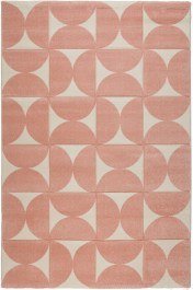 Χαλί City 64209 255 Pink-Ecru Βιοκαρπέτ PINK-ECRU