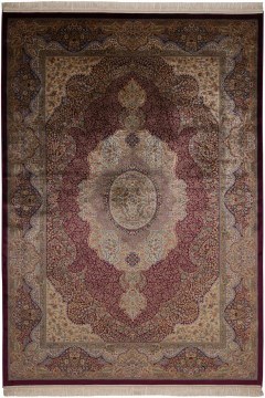 Carpet Qum 2106B Bordo 240X340 Biokarpet