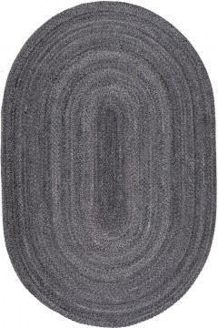 Χαλί Naf Naf Marivan OVAL Charcoal-Grey Βιοκαρπέτ