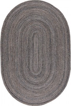 Χαλί Naf Naf Marivan OVAL Charcoal-Mustard Βιοκαρπέτ