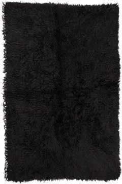 Χαλί Flokati 32 Black Βιοκαρπέτ