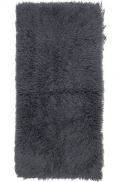 Χαλί Flokati 59 Grey Oval Βιοκαρπέτ GREY