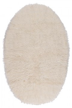 Χαλί Flokati Natural 1700gr White Βιοκαρπέτ