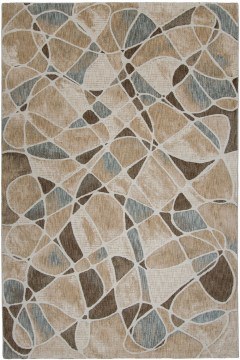 Carpet Gaudi 18007 U10 Beige-Grey 80X150 Biokarpet