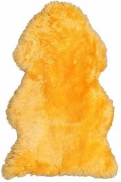 Carpet Sheep Skin Yellow 65X105 Βιοκαρπέτ YELLOW