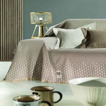 Sofa Cover Block Mocca Guy Laroche