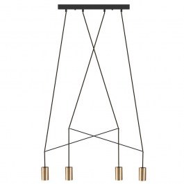 Φωτιστικό Οροφής - Ράγα Imbria 7957 4x10W GU10 Solid Brass Nowodvorski BRASS