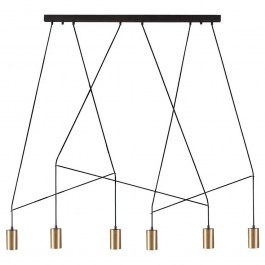 Φωτιστικό Οροφής - Ράγα Imbria 7955 6x10W GU10 Solid Brass Nowodvorski BRASS