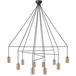 Φωτιστικό Οροφής Imbria 7954 10x10W GU10 Solid Brass Nowodvorski BRASS