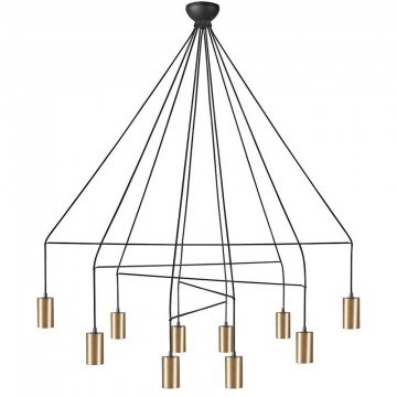 Φωτιστικό Οροφής Imbria 7954 10x10W GU10 Solid Brass Nowodvorski