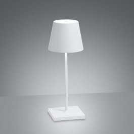 Επιτραπέζιο Φωτιστικό Επαναφορτιζόμενο Led Poldina Mini Ld0320B3 Ip54 White Zafferano WHITE